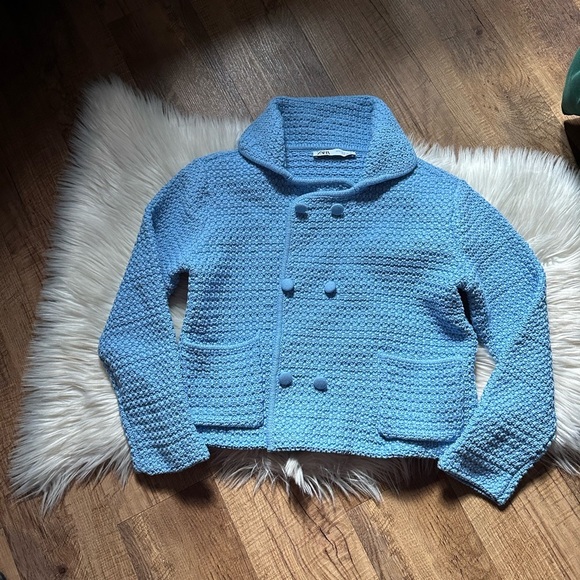 ZARA Collared Button Down Cardigan/Jacket - Picture 6 of 10